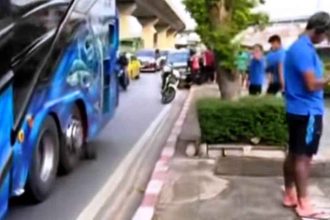 Bus Persib Bandung kecelakaan di thailand