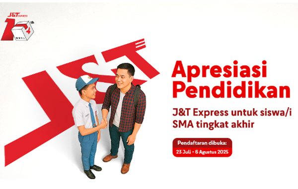 J&T Express Buka Beasiswa Rp100 Juta untuk Siswa SMA dan SMK