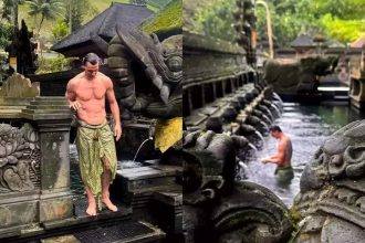 Zlatan Ibrahimovic Berkunjung ke Pura Tirta Empul Bali